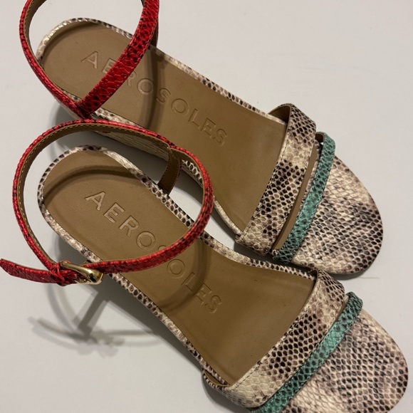 AEROSOLES Colorful Witt Wedge Sandals - Picture 4 of 5